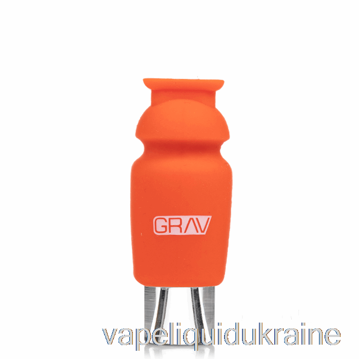 Vape Liquid Ukraine GRAV Silicone-Capped Glass Crutch Scarlet Orange